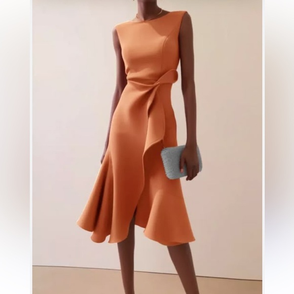 One Shoulder Fit and Flare Cocktail Dress - Picture 1 of 2